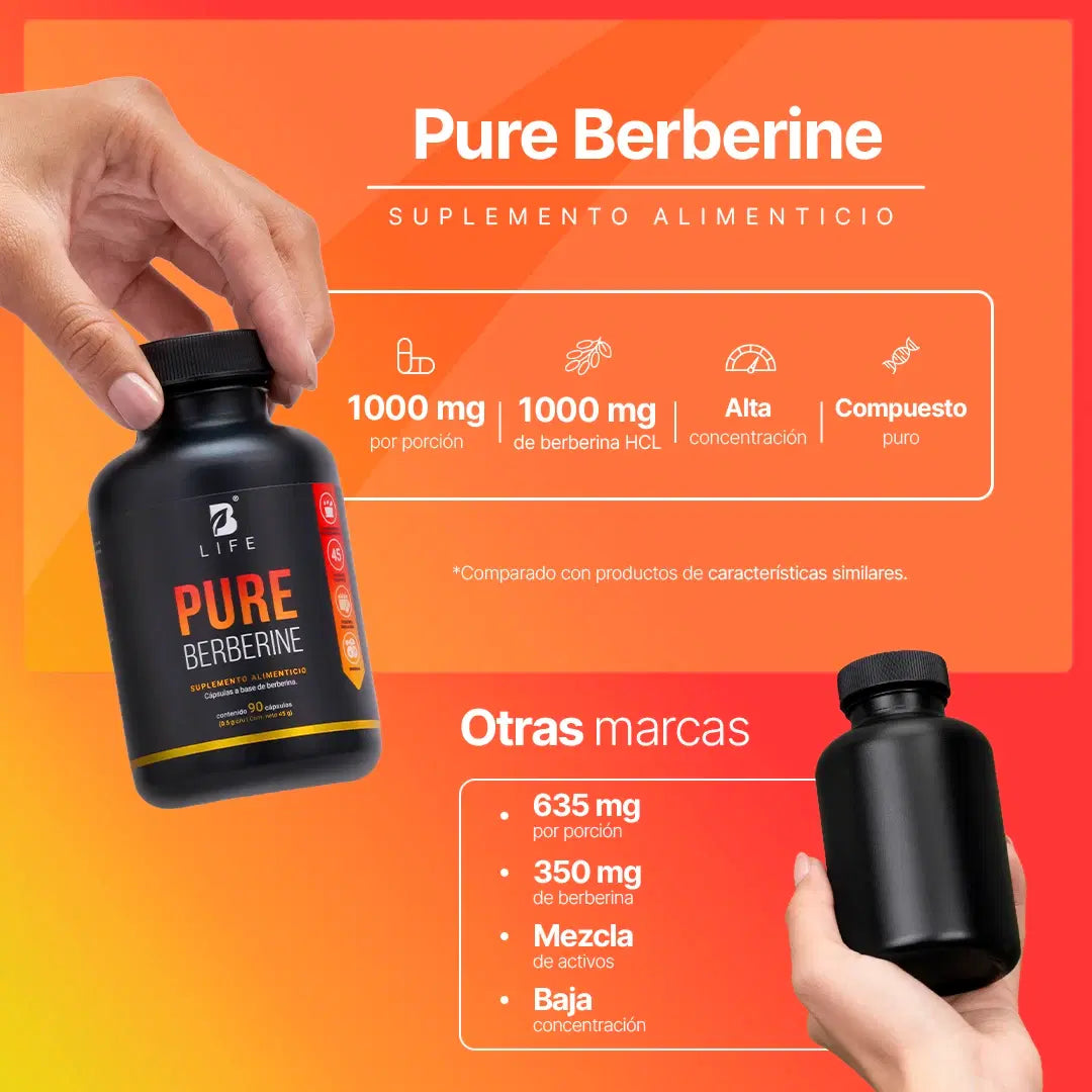 B Life Pure Berberine 90 Cápsulas