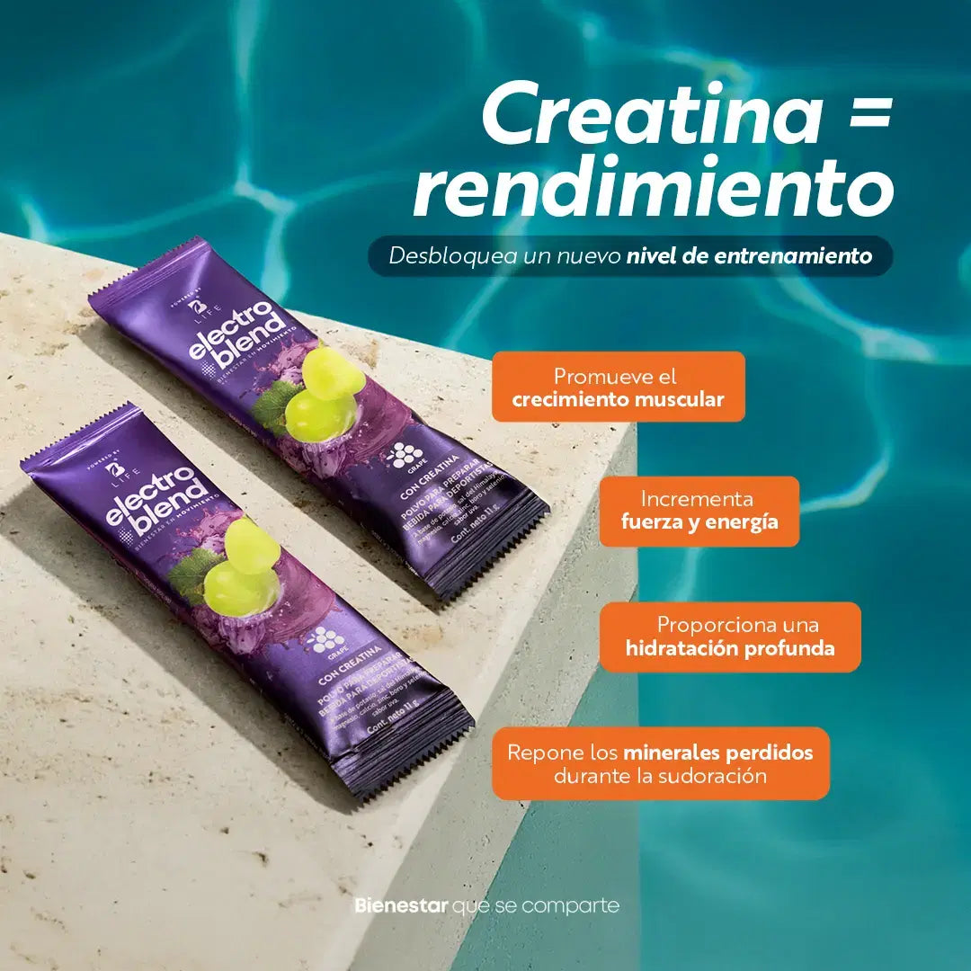 B Life Electrolitos con Creatina 45 Sobres