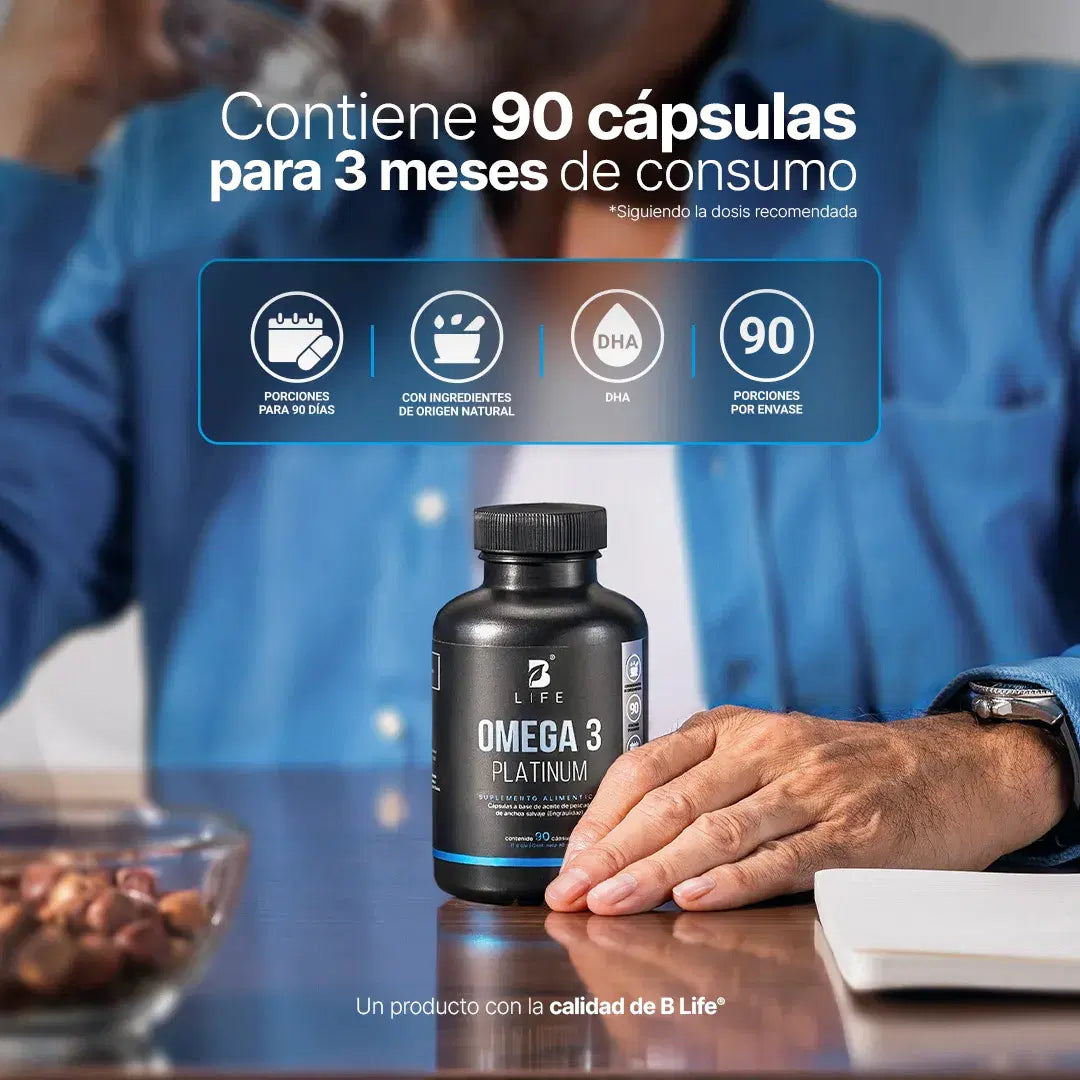 B Life Omega 3 Platinum 90 Cápsulas
