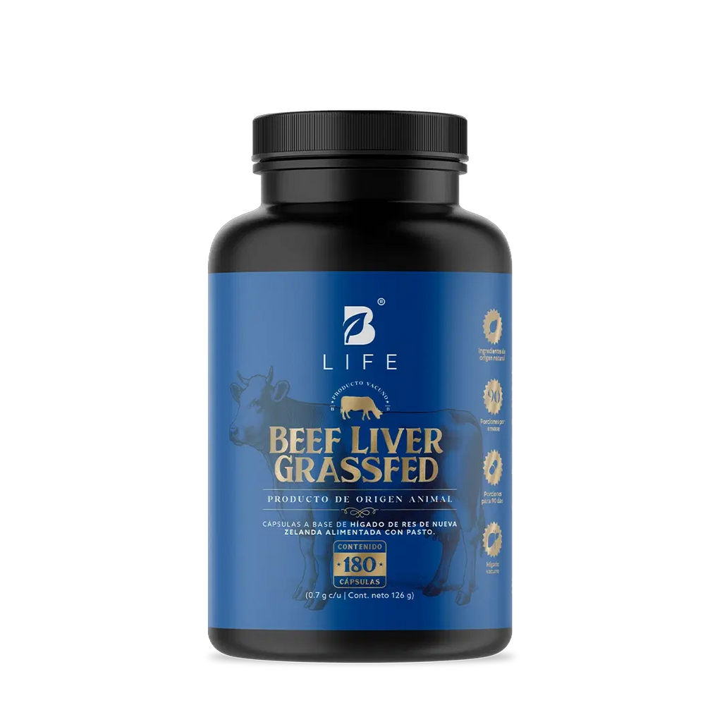 B Life Beef Liver Grassfed 180 Cápsulas