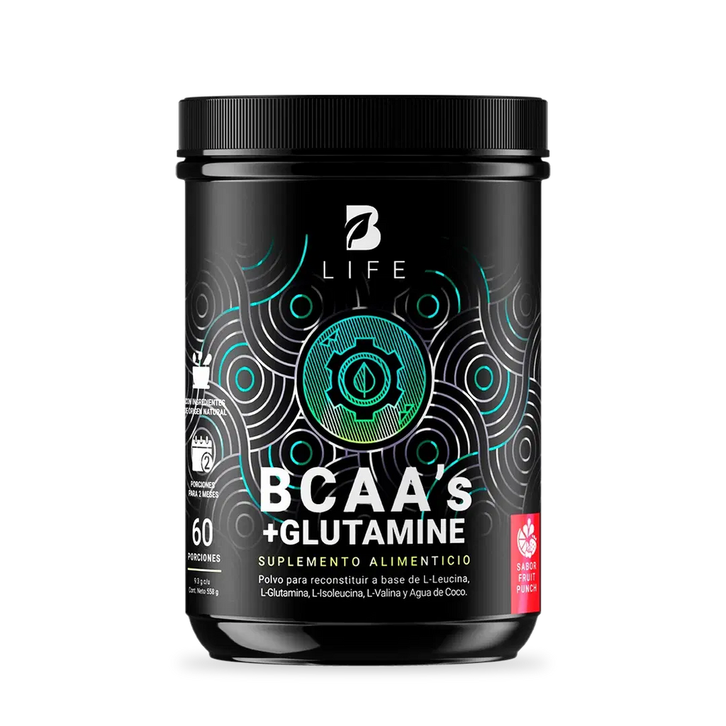 B Life BCAAs + Glutamine Sabor Fruit Punch