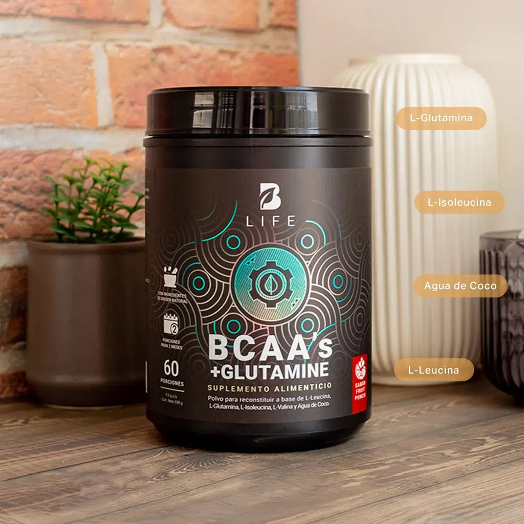 B Life BCAAs + Glutamine Sabor Fruit Punch