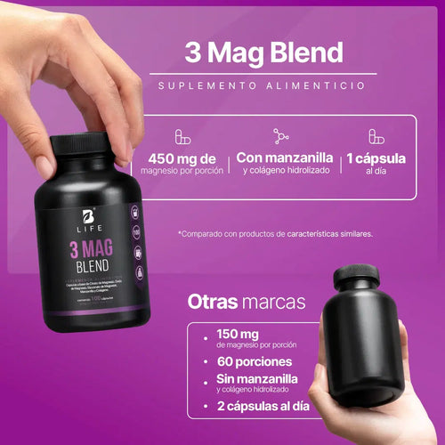 B Life 3 Mag Blend 100 Cápsulas