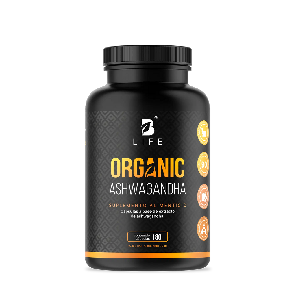 B Life Organic Ashwagandha 180 Cápsulas