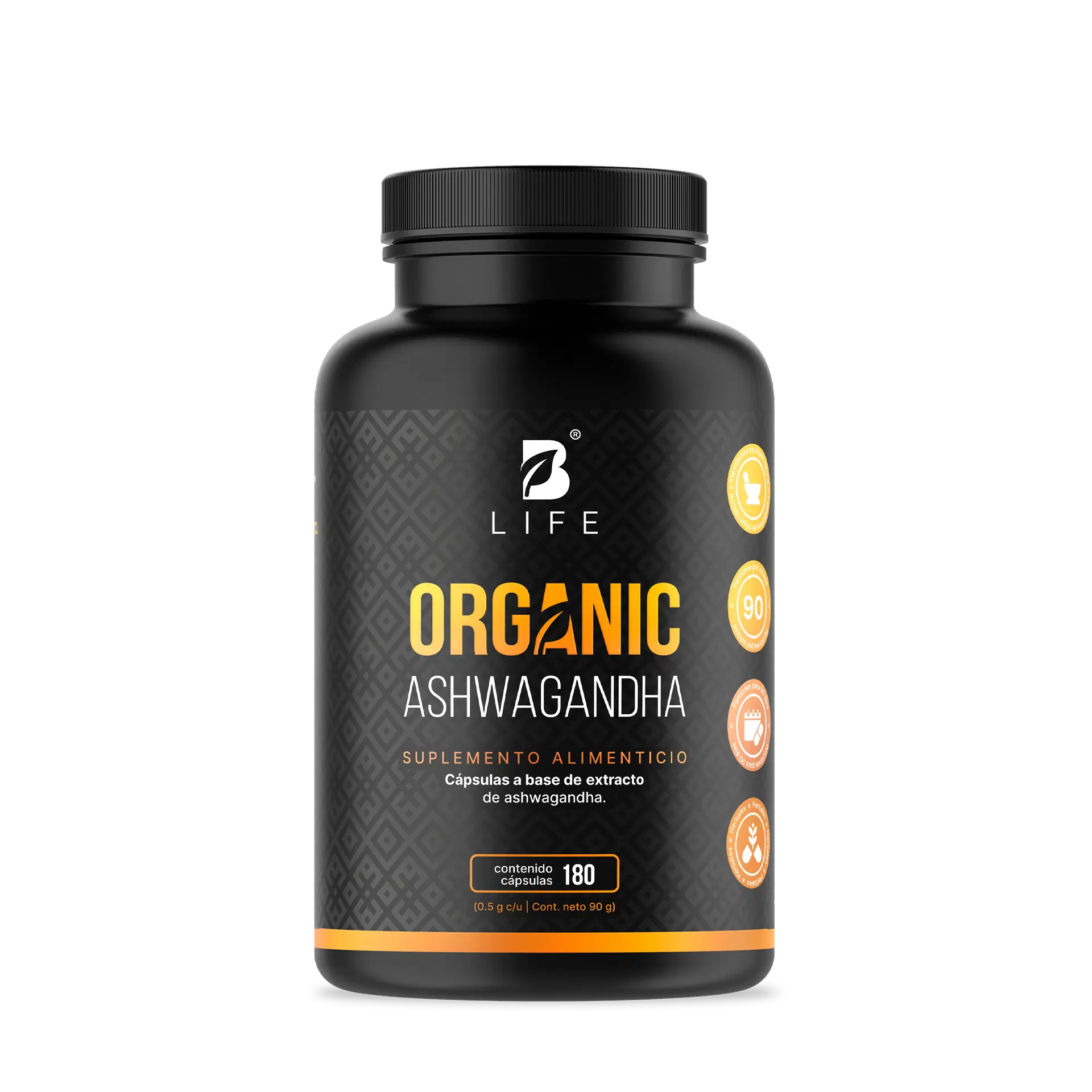 B Life Organic Ashwagandha 180 Cápsulas