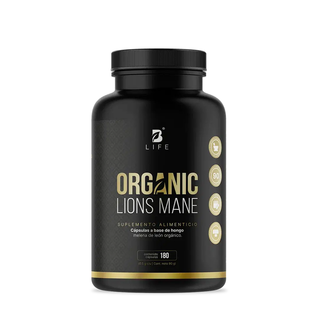 B Life Hongo Melena de León Organico 180 Cápsulas