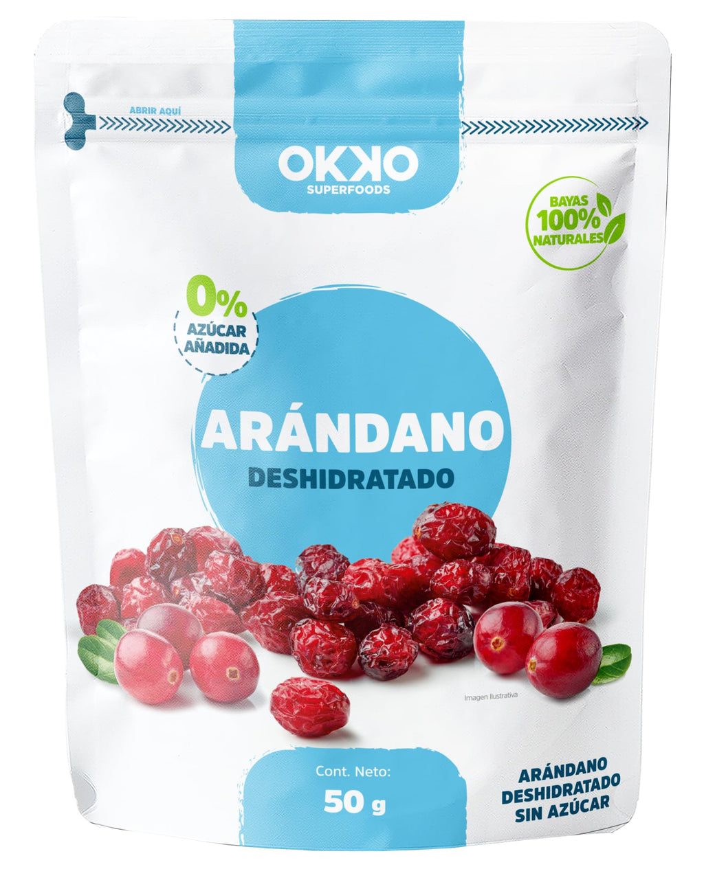 Okko arándanos deshidratados orgánico 50g