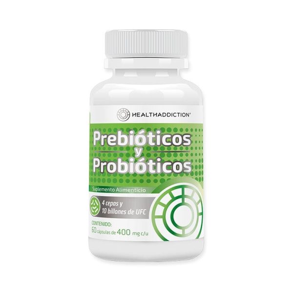 HealthAddiction Prebióticos y Probióticos 60 Capsulas