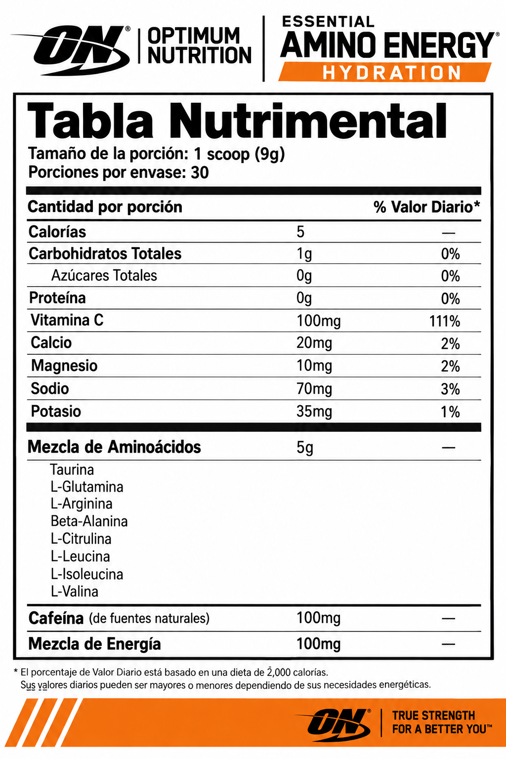 On Essential Amino Energy + Hidratation Sabor UVA